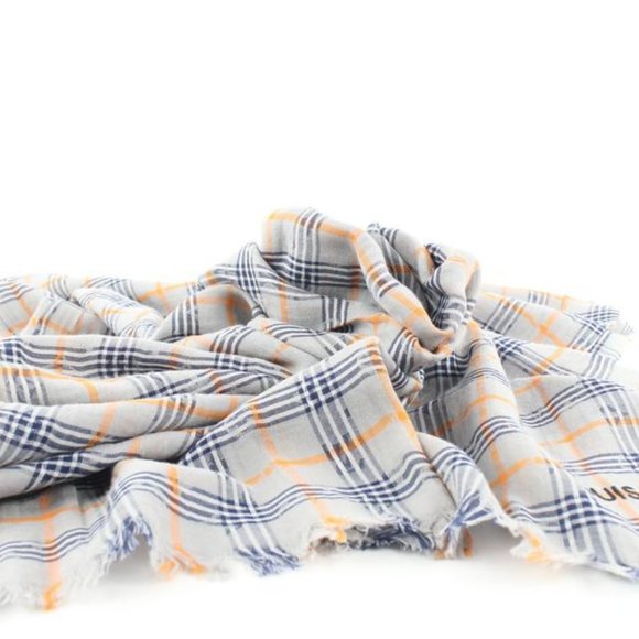 Louis Vuitton Monogram Plaid Logo Scarf 693lvs319 - Picture 10 of 12